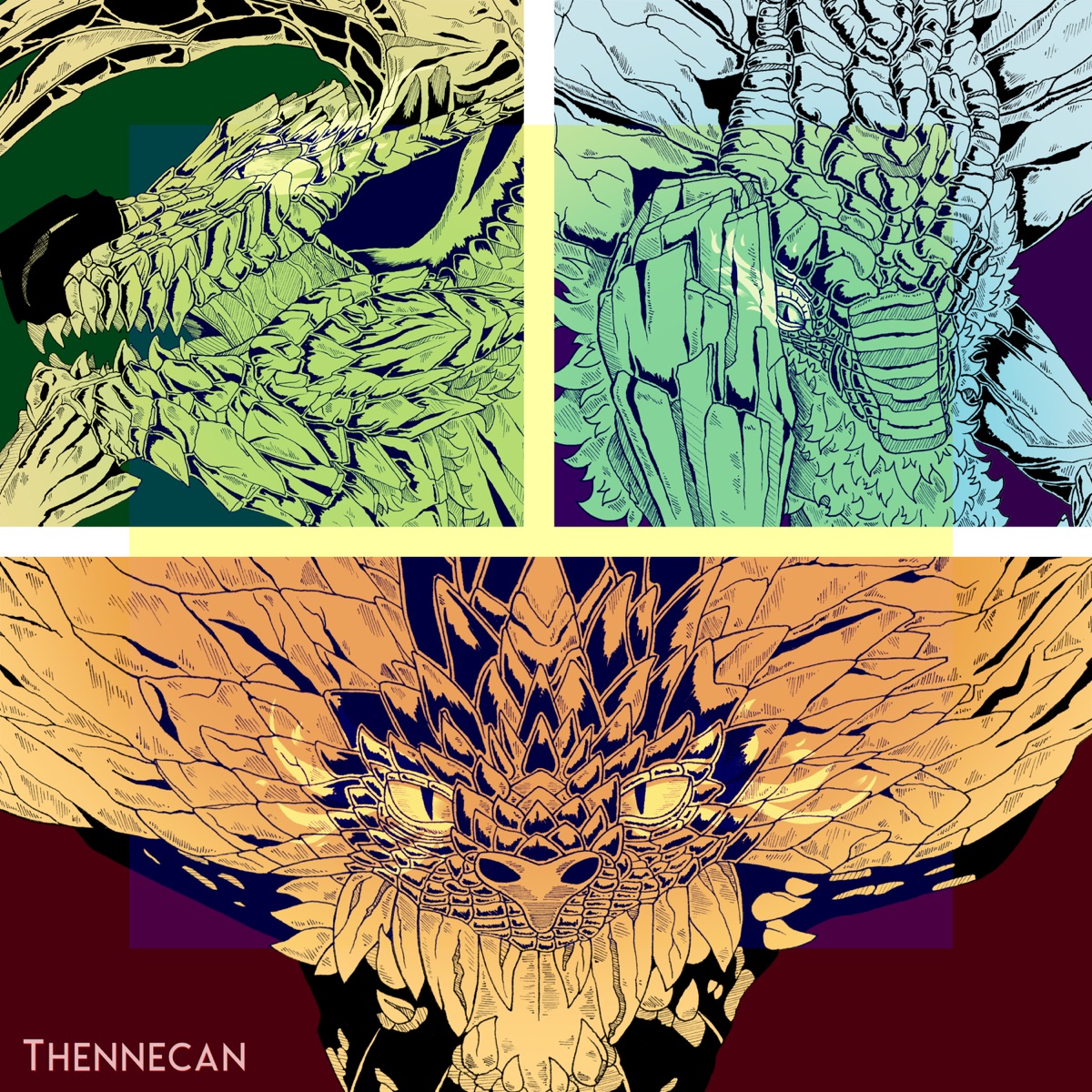 Tribute to the Monsters by Thennecan album cover
