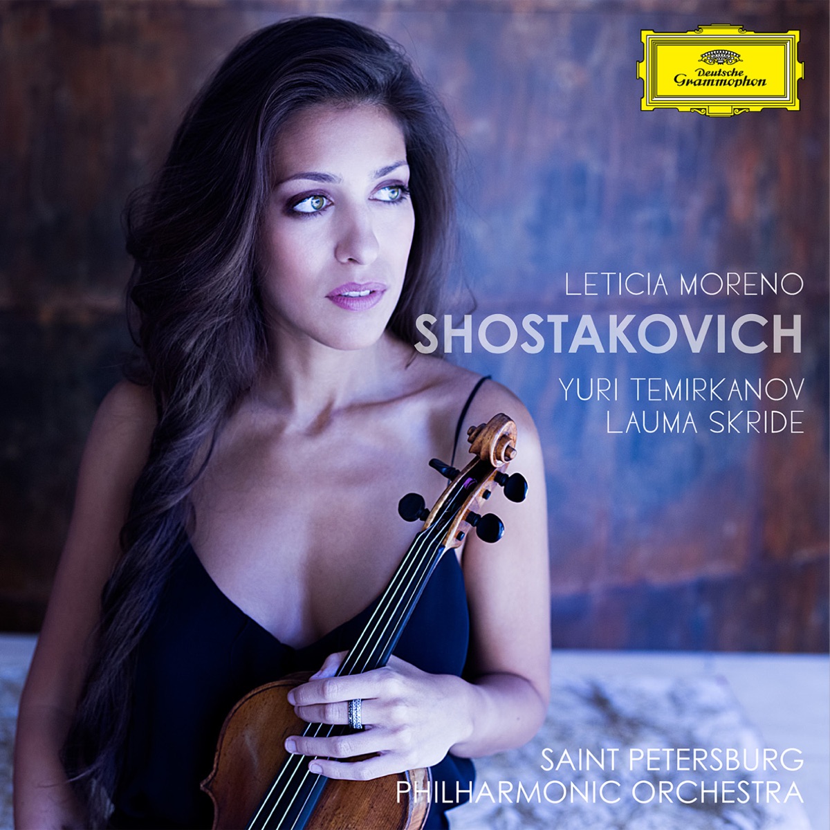 Shostakovich: Violin Concerto No. 1 — 24 Preludes & Fugues by Yuri Temirkanov, Leticia Moreno, Saint Petersburg Philarmonic Orchestra & Lauma Skride album cover