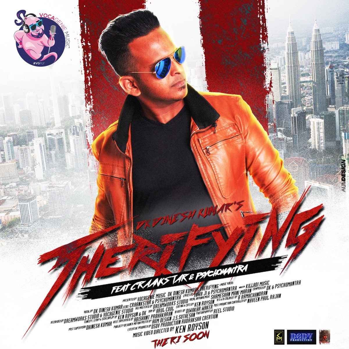 Therifying - Single by DK Dineshkumar, Psychomantra & Craankstar album cover