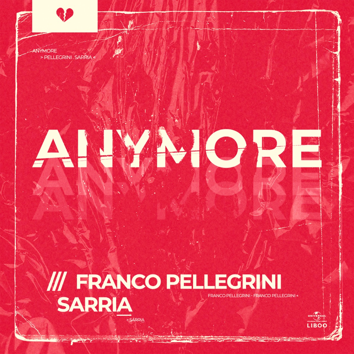 Anymore - Single by Franco Pellegrini & Sarria album cover