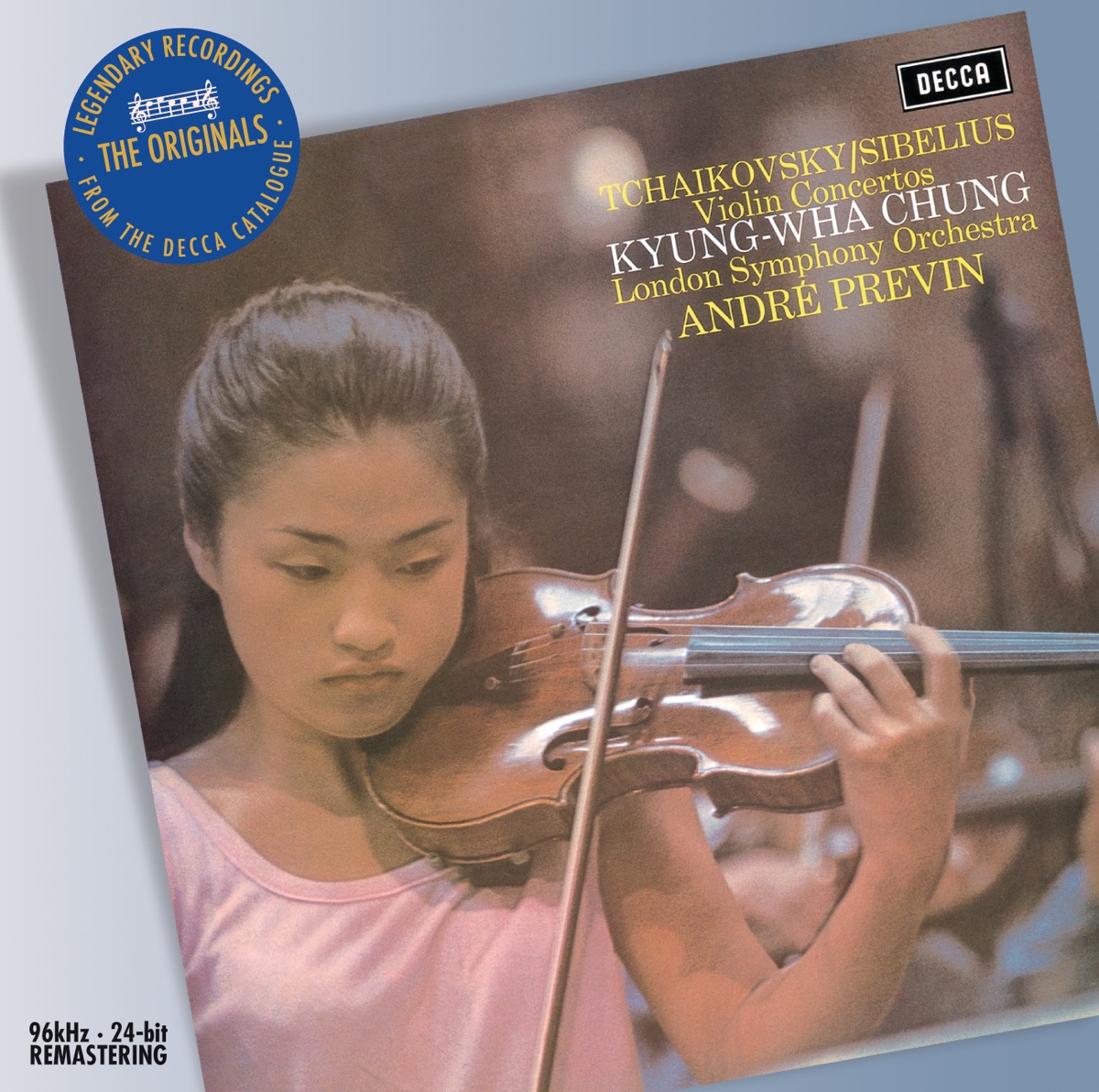 Tchaikovsky, Sibelius: Violin Concertos by Kyung-Wha Chung, André Previn & London Symphony Orchestra album cover