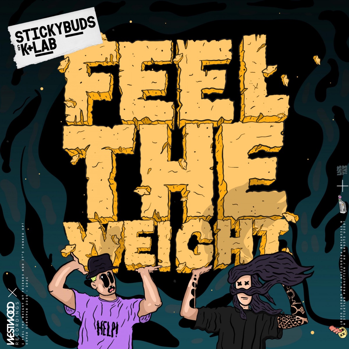 Feel the Weight - Single by Stickybuds & K+Lab album cover