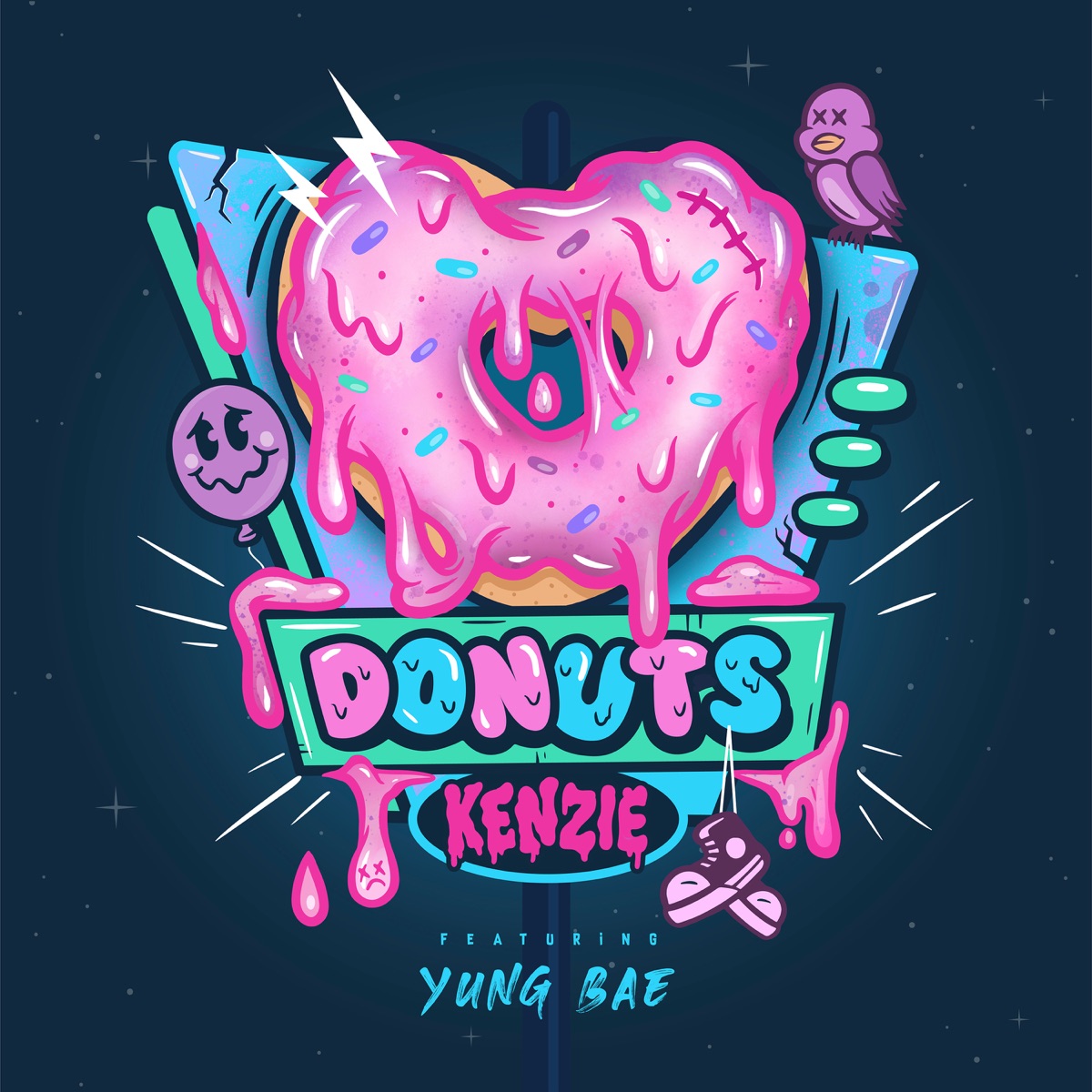 Donuts (feat. Yung Bae) - Single by kenzie album cover