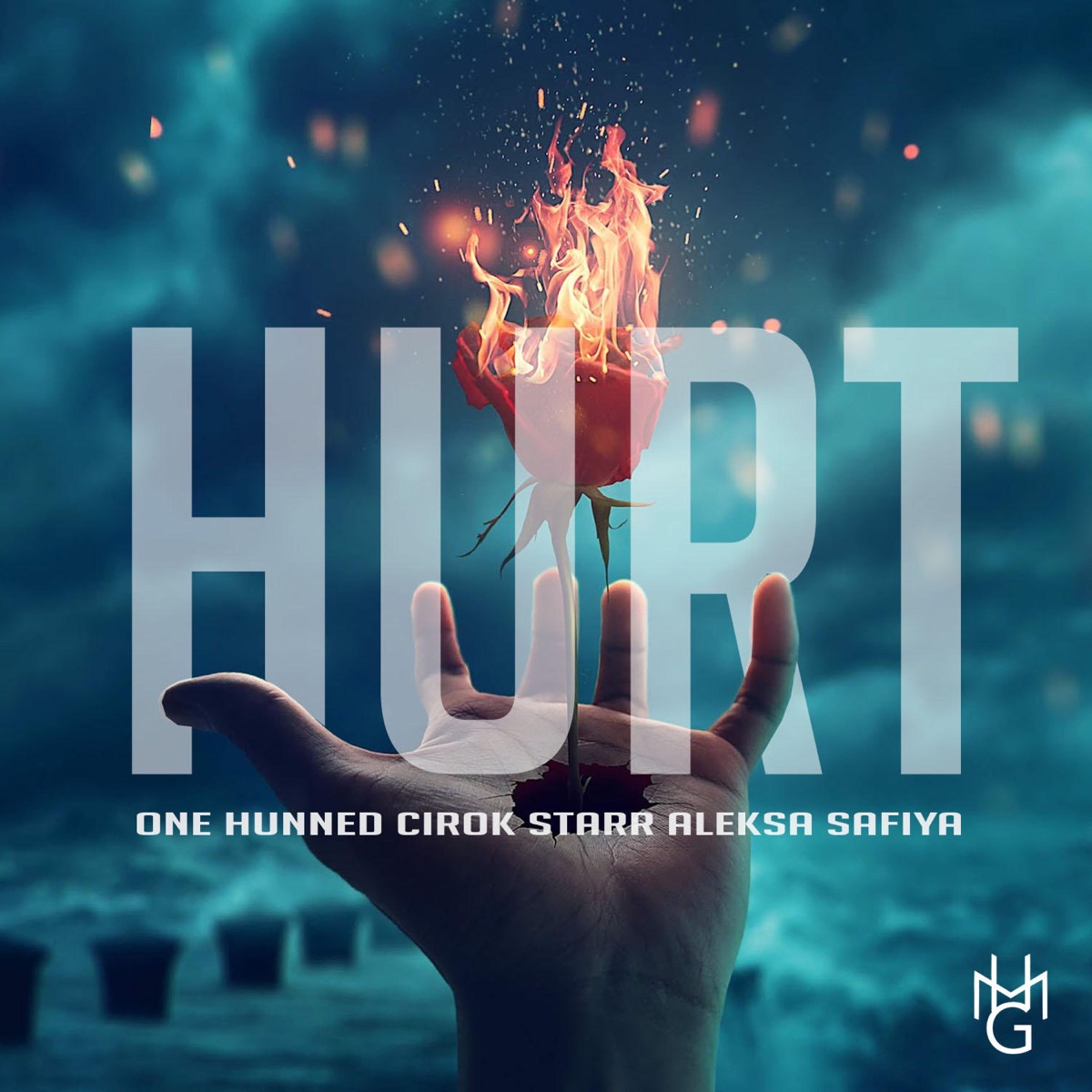 Hurt (feat. Cirok Starr & Aleksa Safiya) - Single by One Hunned album cover