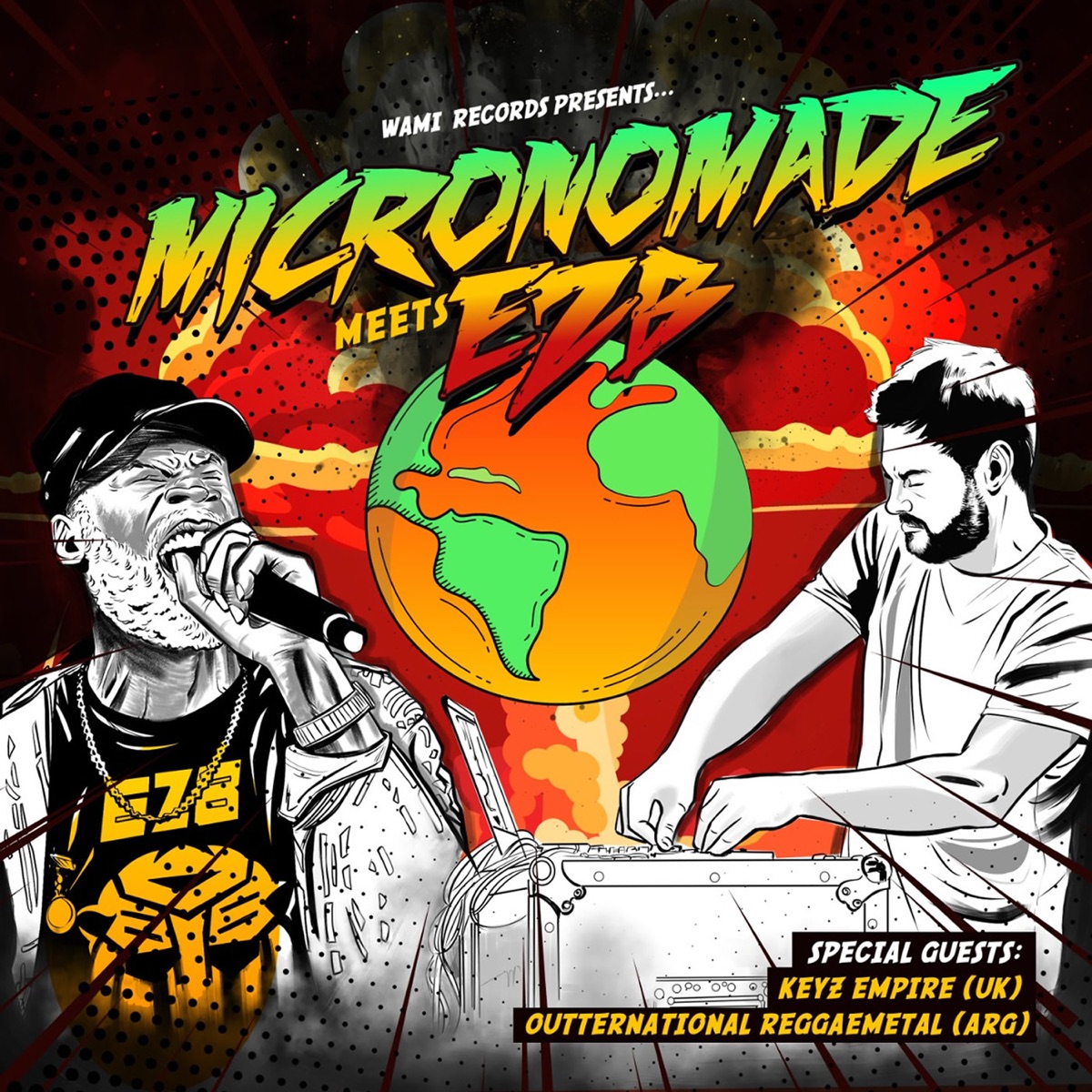Micronomade meets EZB (feat. Keyz Empire) by Micronomade, E.Z.B & Outternational Reggaemetal album cover