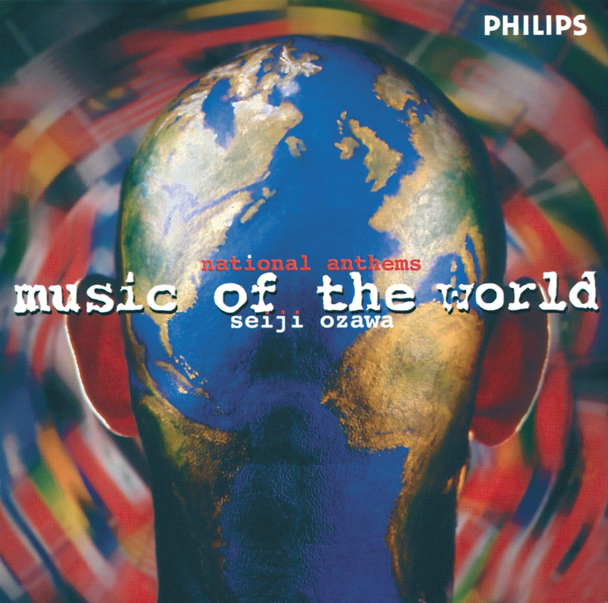 Music of the World - National Anthems by Seiji Ozawa & New Japan Philharmonic album cover