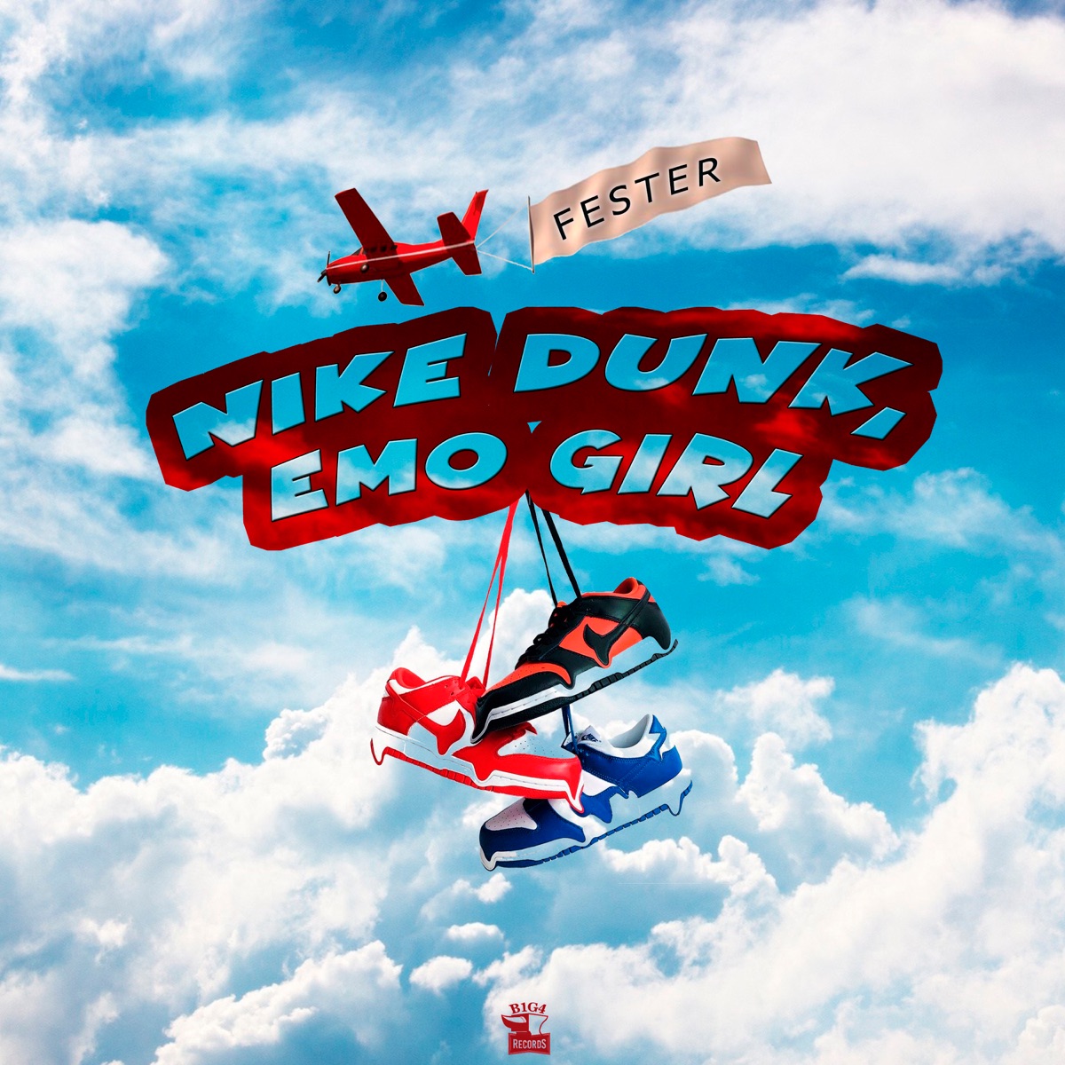 Nike Dunk, Emo Girl - Single by Fester album cover