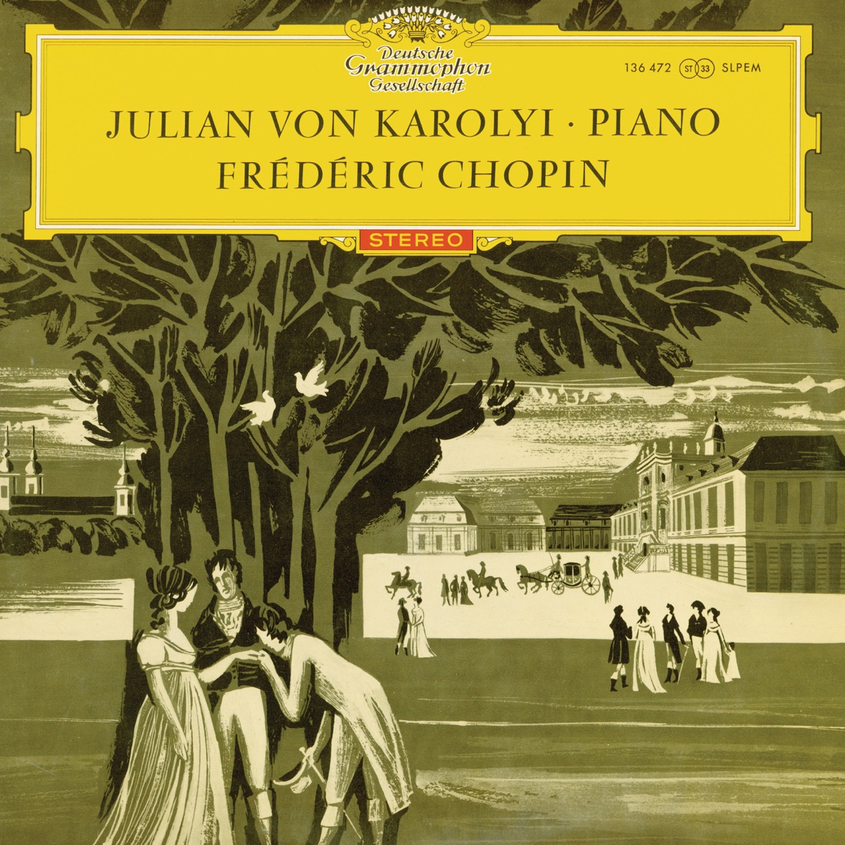 Chopin: Klaviersonate No. 3, Op. 58 - Bolero C-dur, Op. 19 - Mazurka No. 13, Op. 17 No. 4 - Walzer No. 14, Op. posth. - Andante spianato und Große Polonaise Es-dur, Op. 22 by Julian von Karolyi album cover