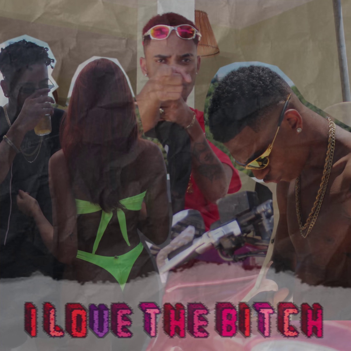 I Love The Bitch - Single by ContaMina, SeteUm, Mc Kew, Mc Kew & SeteUm album cover