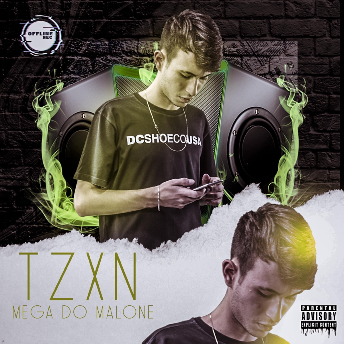 Mega do Malone - Single by Tzxn & Oflline Rec album cover
