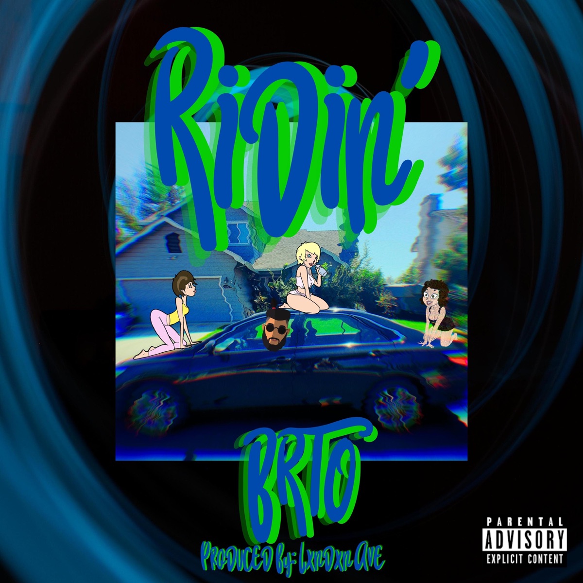 Ridin' - Single by Brto album cover