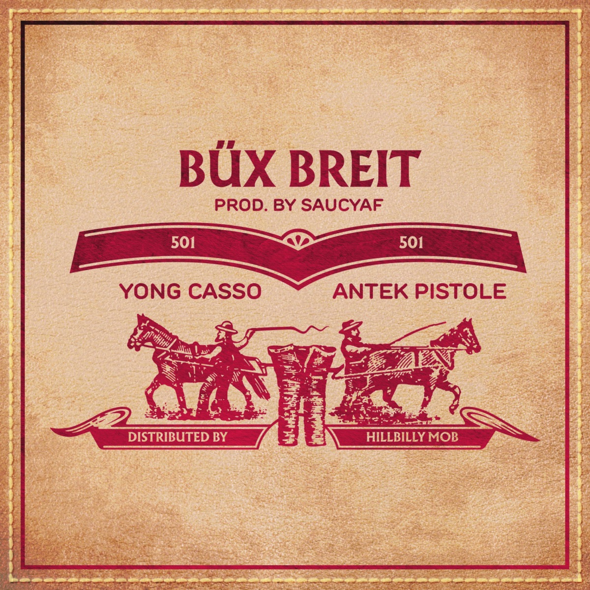 Büx breit - Single by yong casso & antek pistole album cover