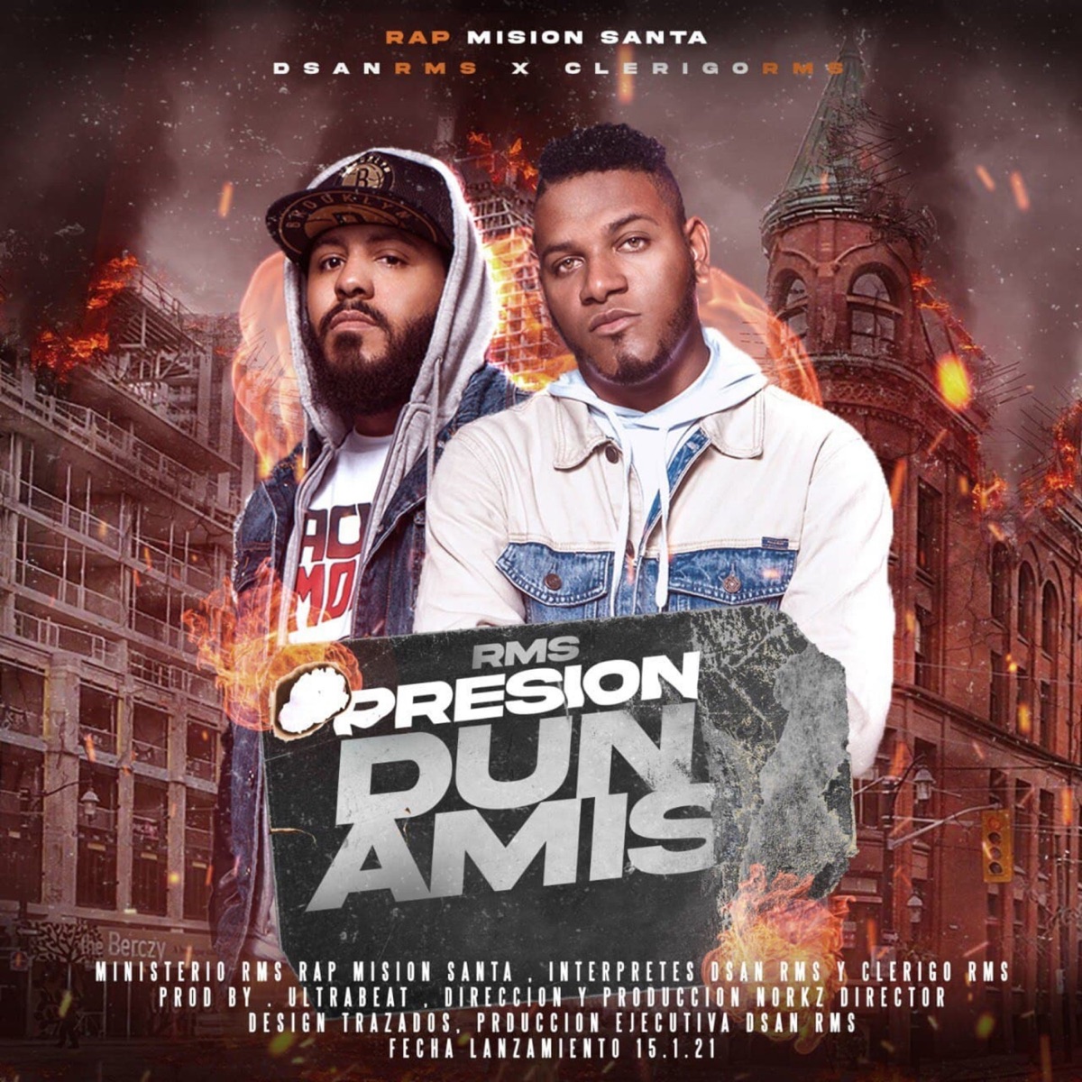 Presión Dunamis - Single by DSan RMS, R.M.S Rap Misión Santa & Clerigo RMS album cover
