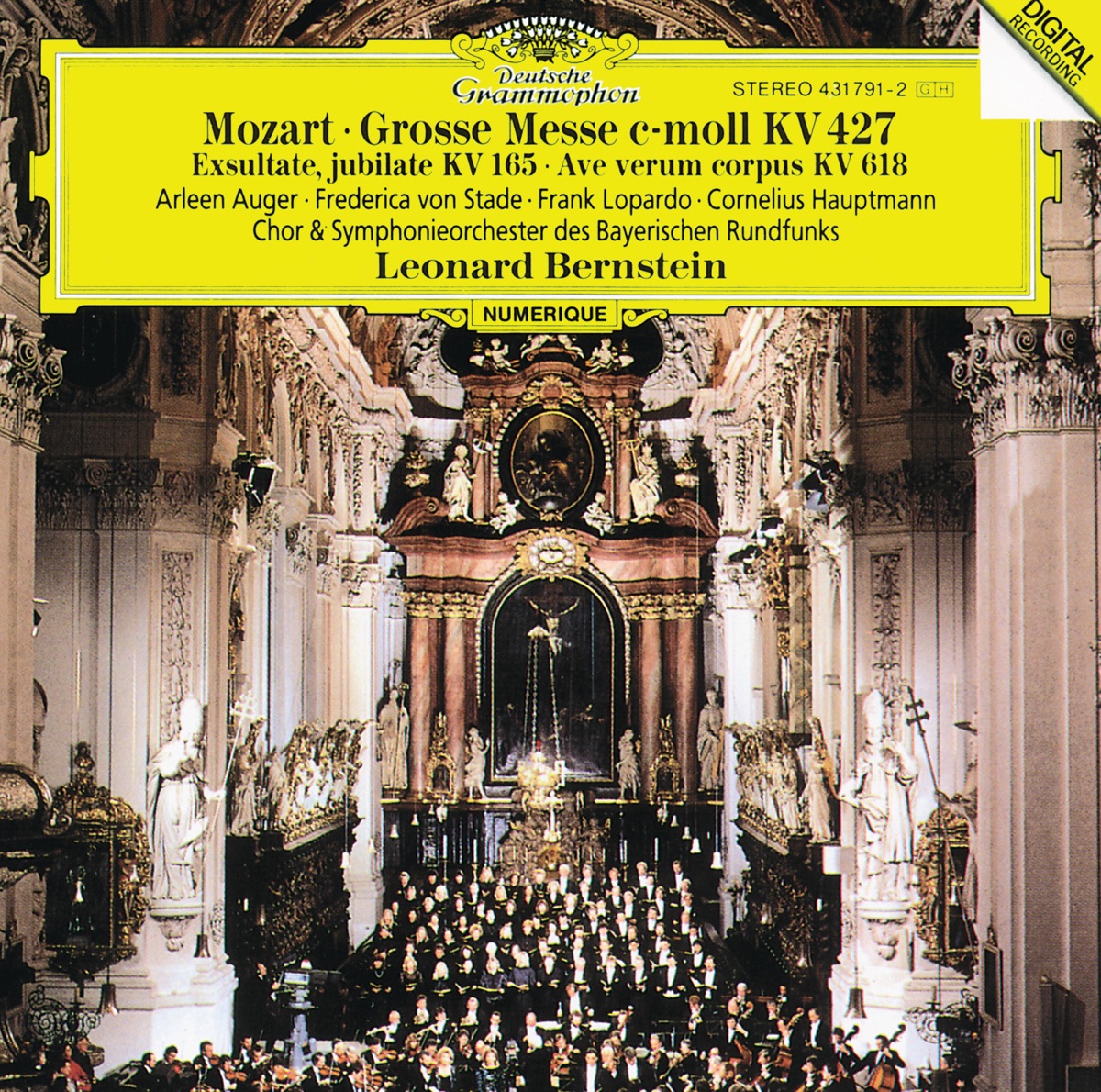 Mozart: Mass in C Minor, K. 427 "Grosse Messe" by Leonard Bernstein & Bavarian Radio Symphony Orchestra album cover