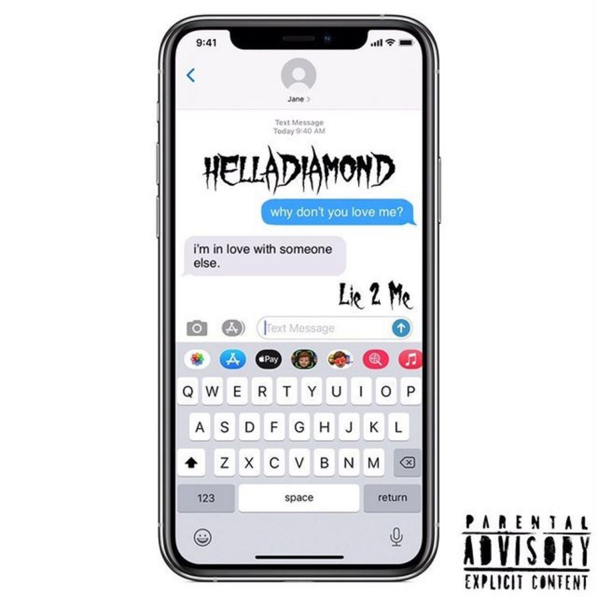 Lie 2 Me - Single by Hella Diamond album cover