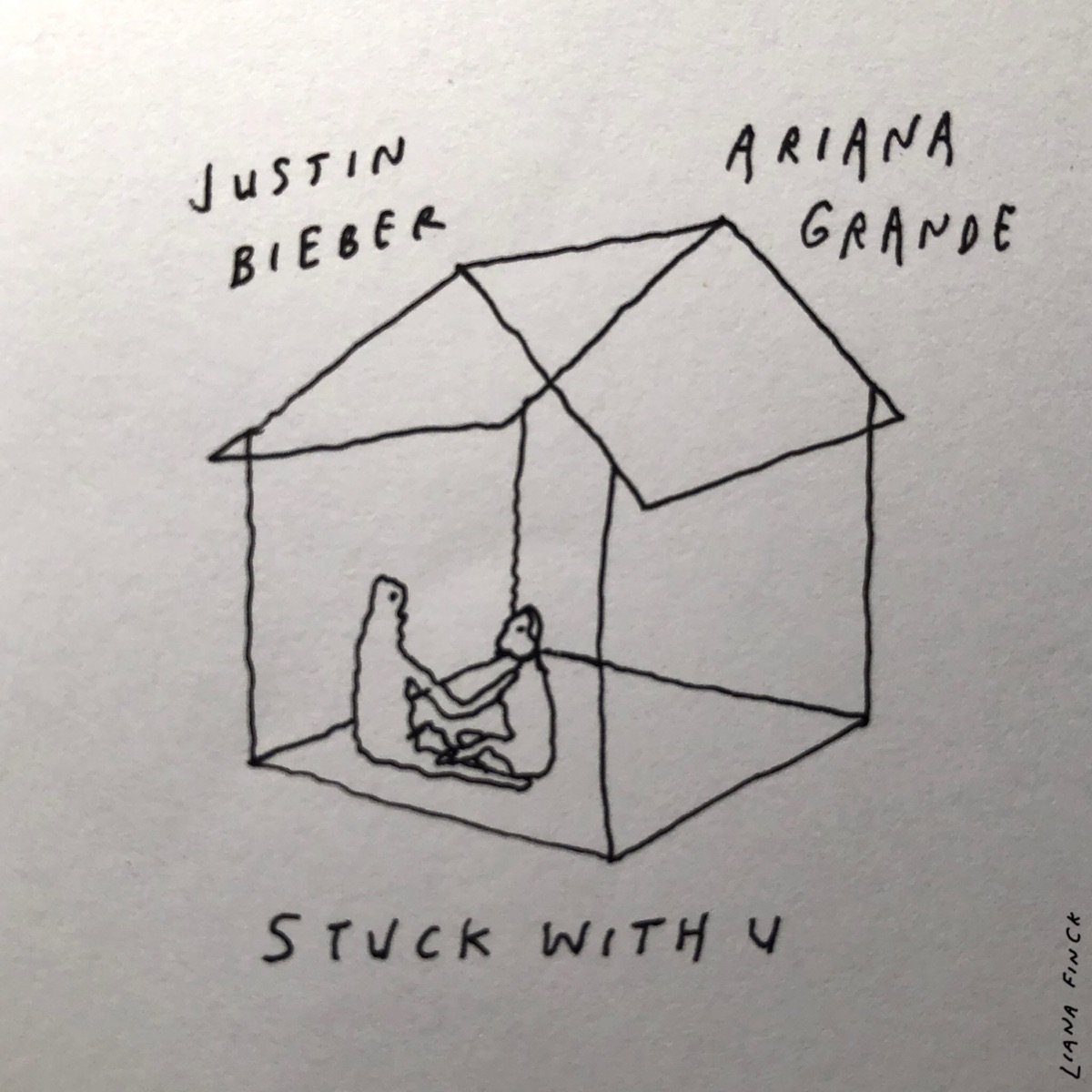 Stuck with U - Single by Ariana Grande & Justin Bieber album cover