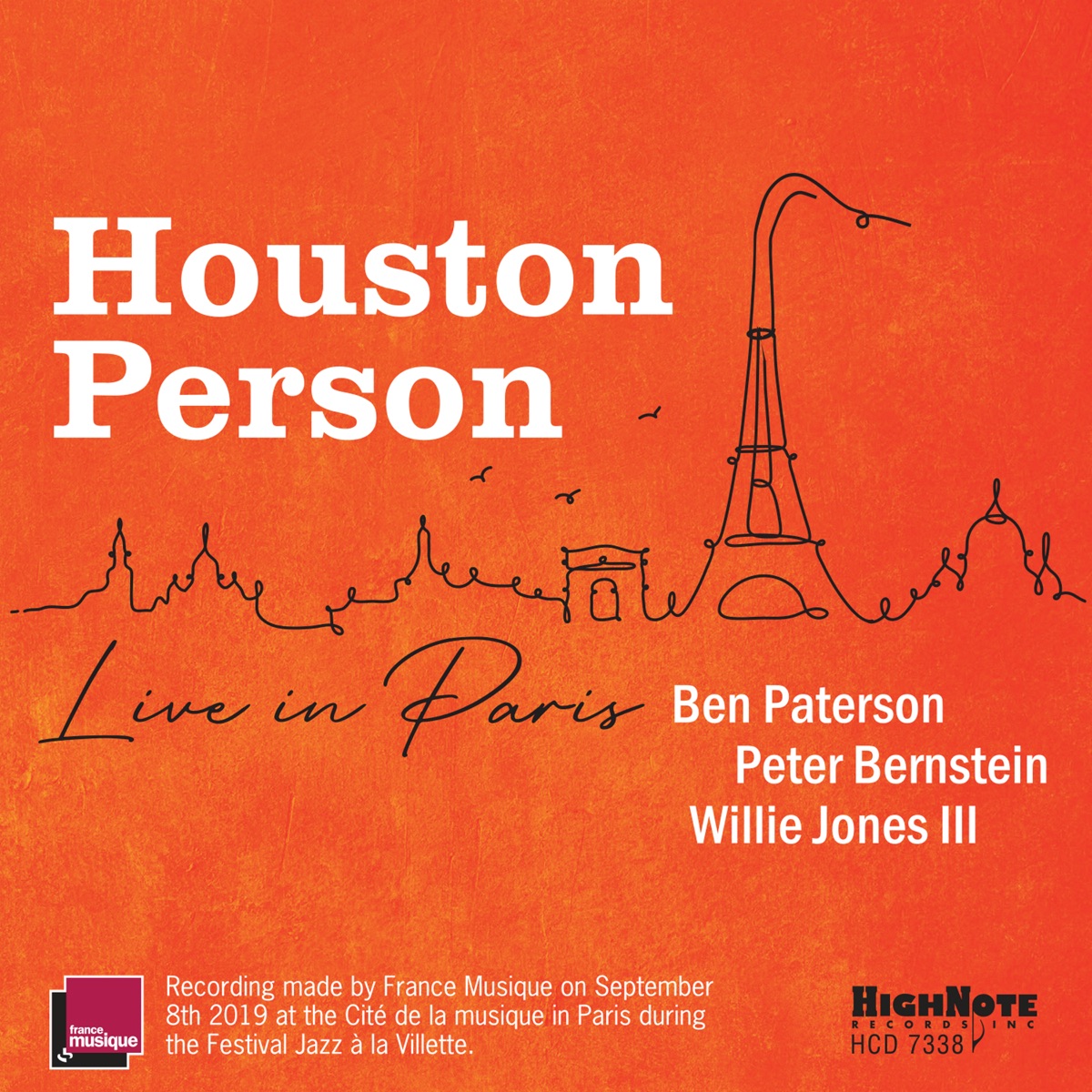 Houston Person Live in Paris by Houston Person album cover