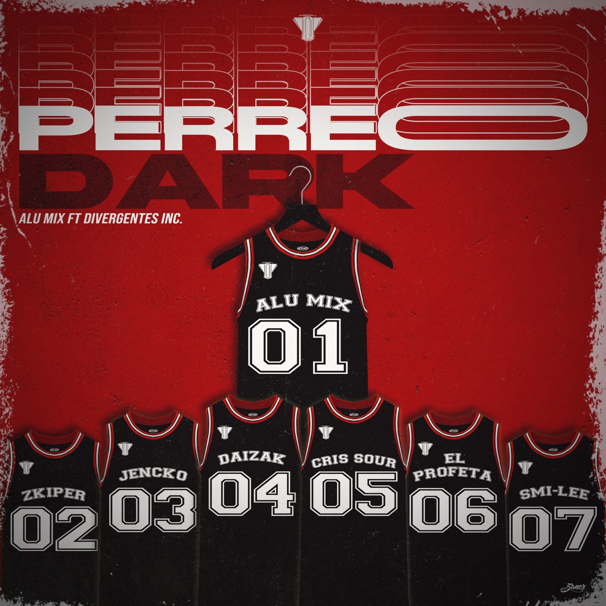 Perreo Dark (feat. Daizak, Cris Sour, El Profeta, Smilee & Divergentes Inc.) - Single by Alu Mix, Jencko el Shinobi & Zkiper Mami album cover