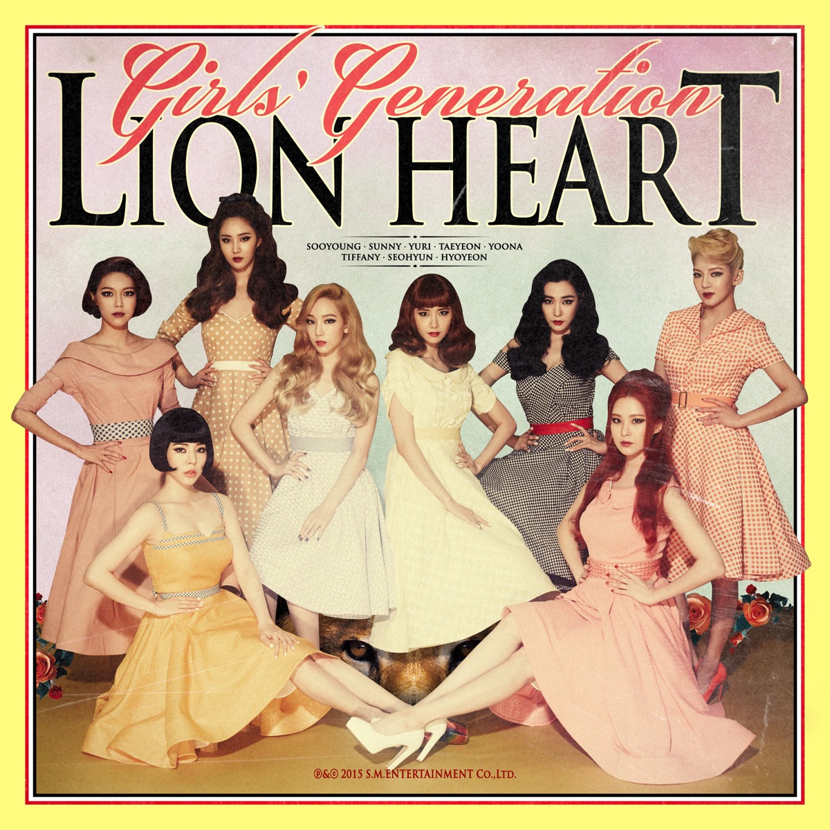 Lion Heart - The 5th Album by Girls' Generation album cover