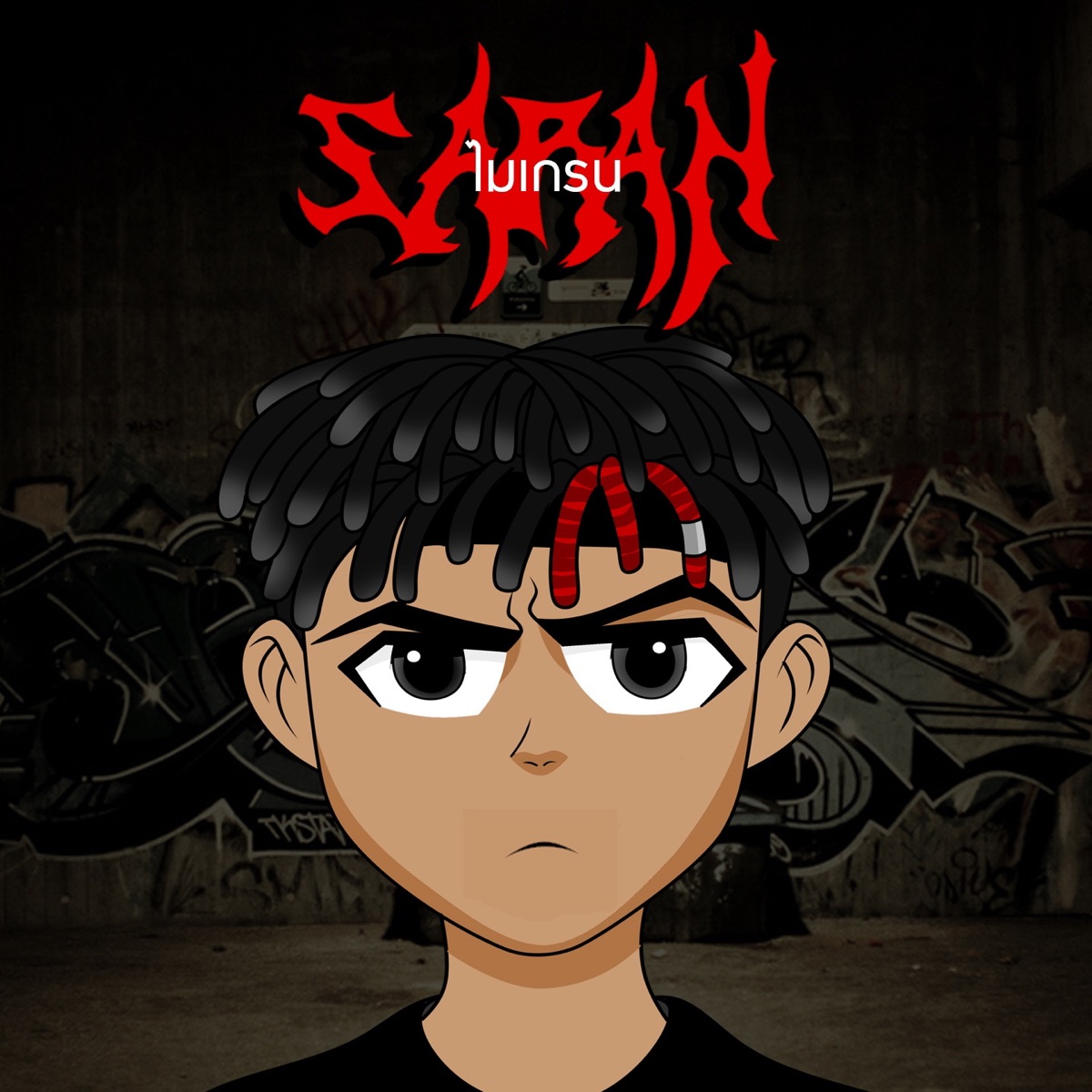 ไมเกรน (feat. GUZT, SURE & FURLONG SCW) - Single by SARAN album cover