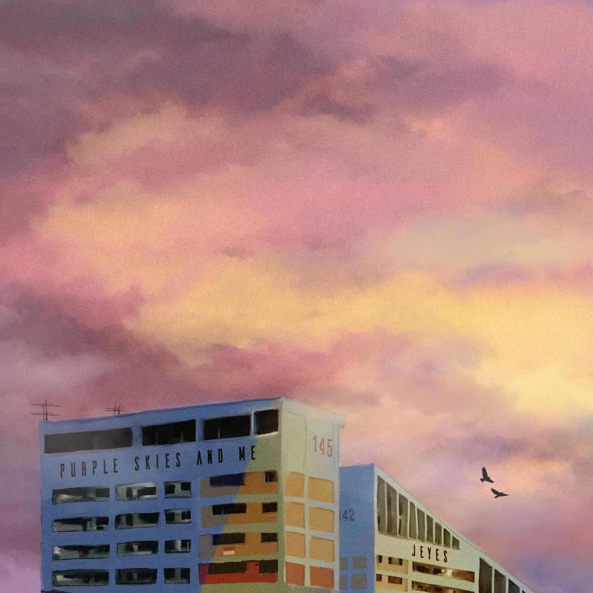 Purple Skies and Me - Single by Jeyes & d0my album cover