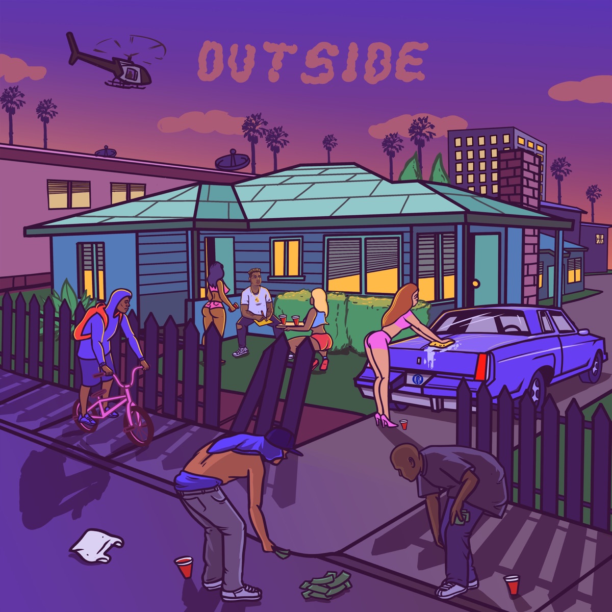 OUTSIDE by Bino Rideaux album cover