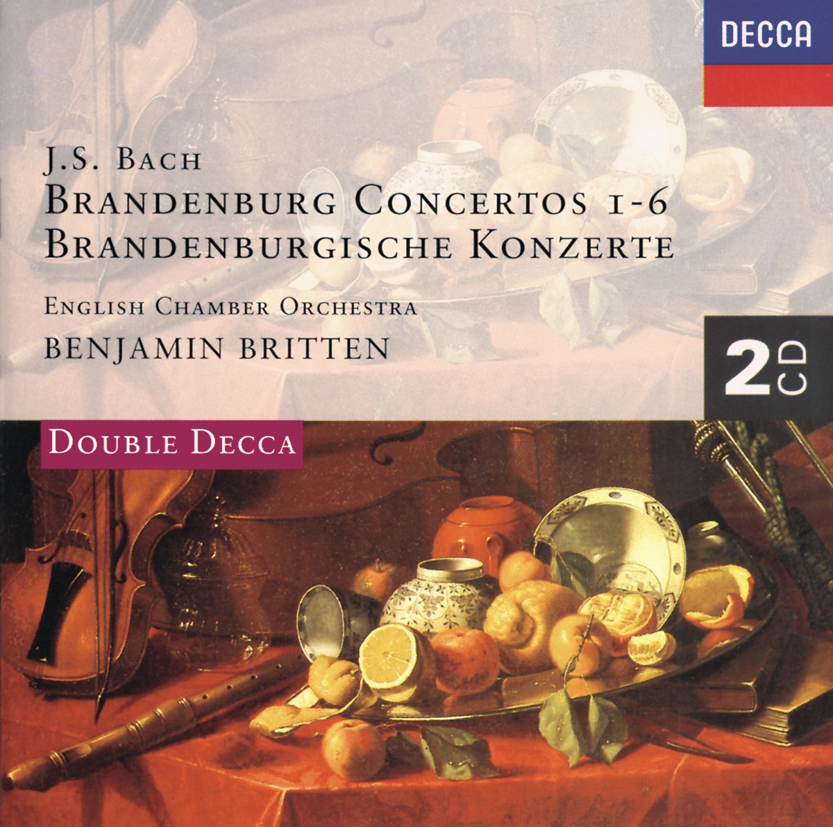 Bach, J.S. : Brandenburg Concertos Nos. 1-6 by English Chamber Orchestra, Academy of St Martin in the Fields, Benjamin Britten, Carmel Kaine, Emanuel Hurwitz, Neville Marriner, Sir Philip Ledger, Tess Miller & William Bennett album cover