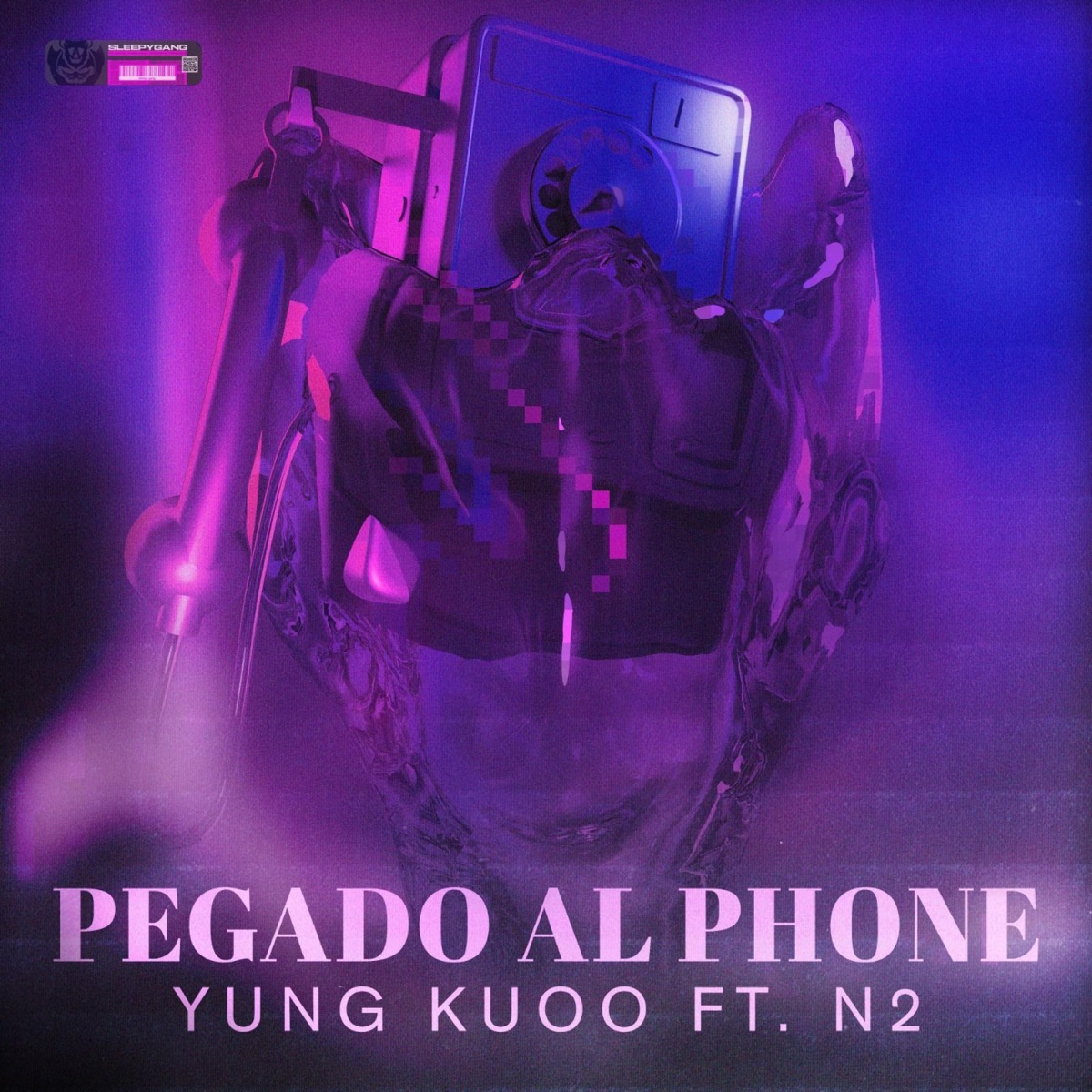 Sigo pegado al phone (feat. N2) [Spanish Remix] [Spanish Remix] - Single by Yung Kuoo album cover