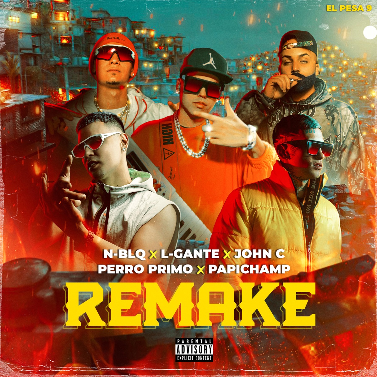 Remake (feat. Perro Primo, Papichamp & El Pesa 9) - Single by Néstor En Bloque, L-Gante & John C album cover