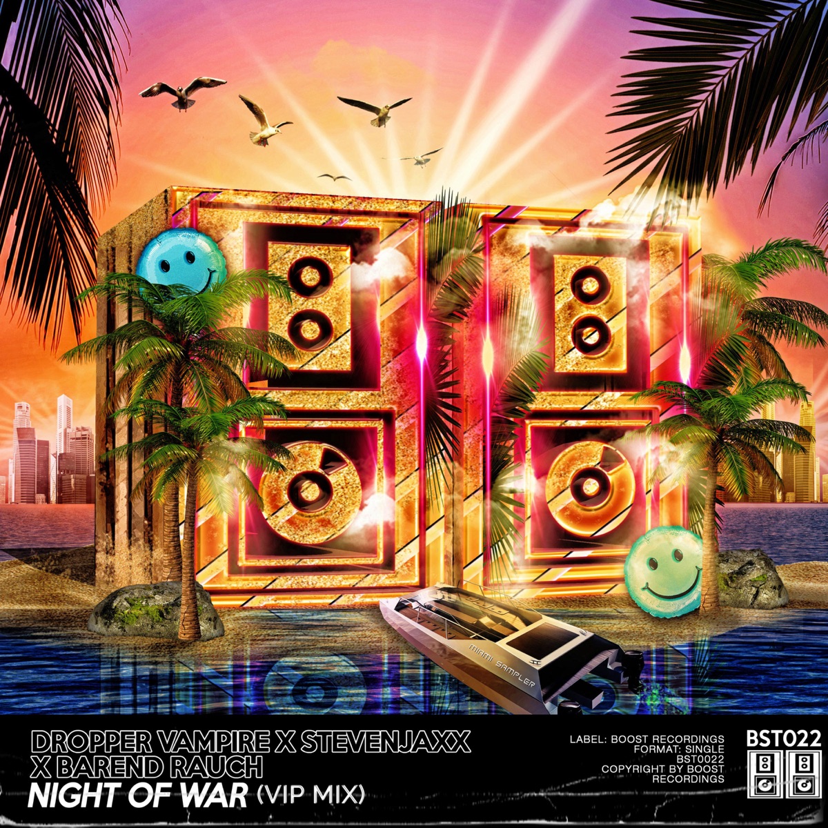 Night of War (VIP Mix) - Single by Barend Rauch, Dropper Vampire & STEVENJAXX album cover