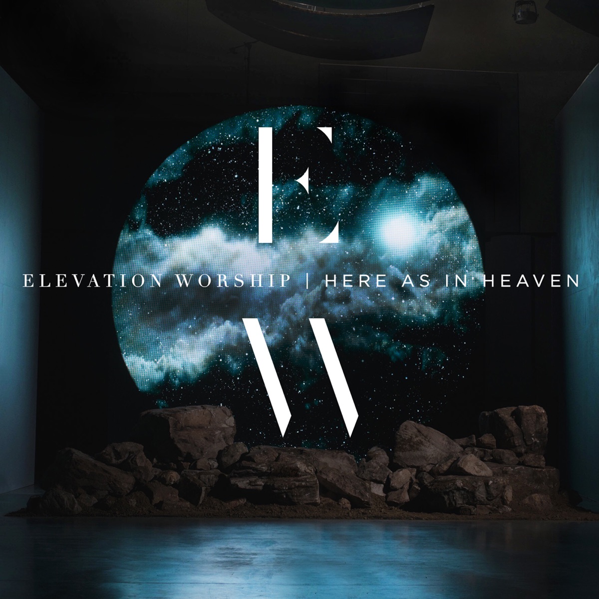 Here as in Heaven (Live) by Elevation Worship album cover