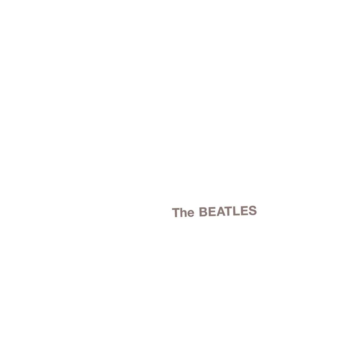 The Beatles (The White Album) by The Beatles album cover
