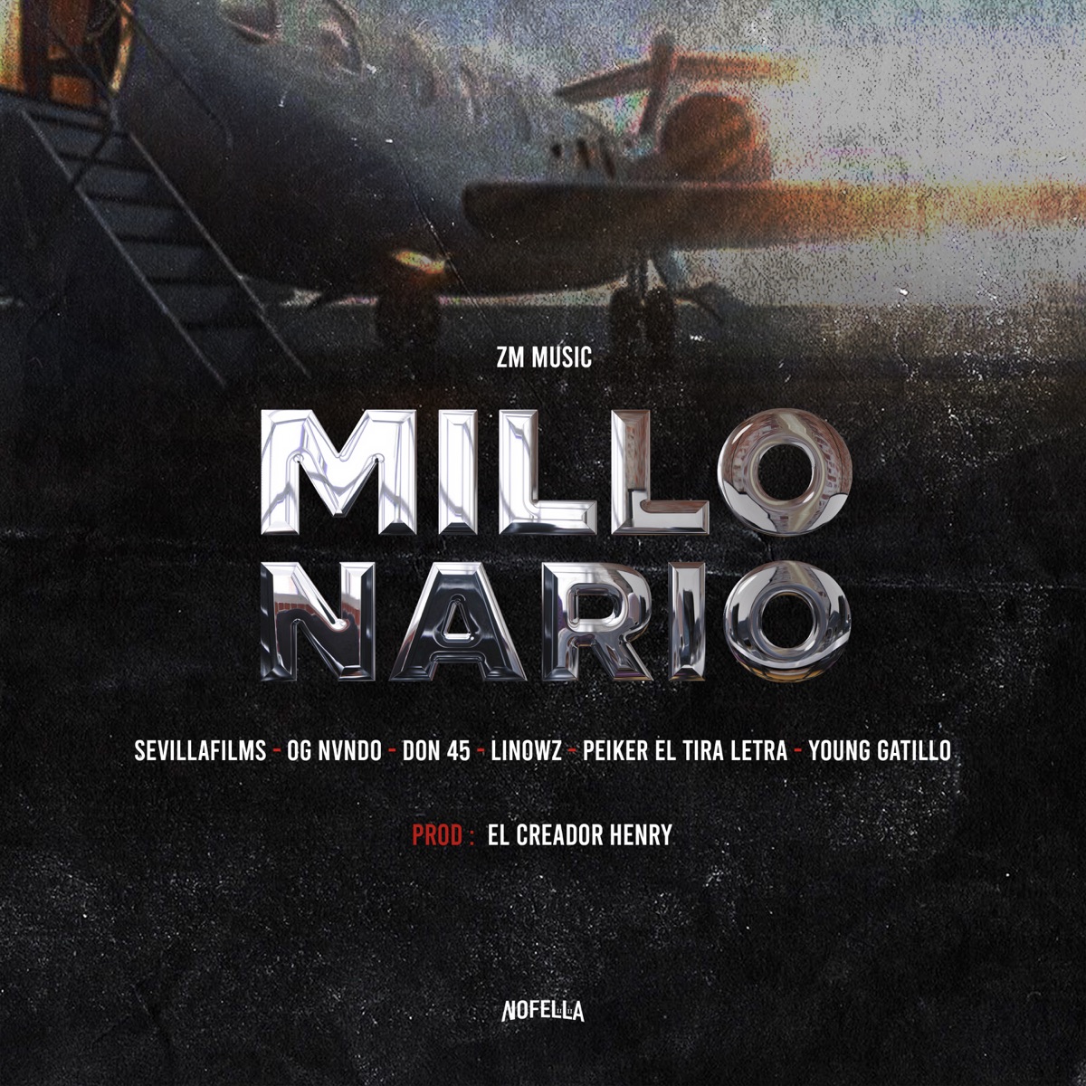 Millonario - Single by Sevilla Films, El Creador Henry, Young Gatillo, Peiker El Tira Letra, Linowz, El Don 45 & Ognvndo album cover