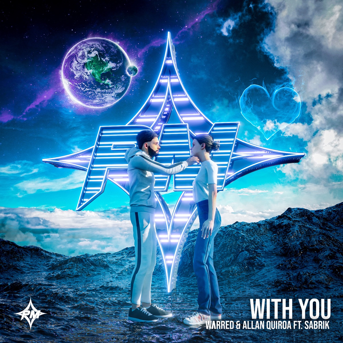 With You (feat. SabriK) - Single by Martin Jex & Allan Quiroa album cover