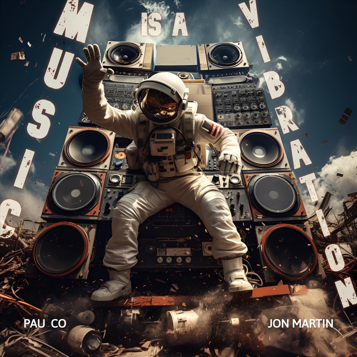 Music Is a Vibration - Single by Jon Martin & Pau Co album cover