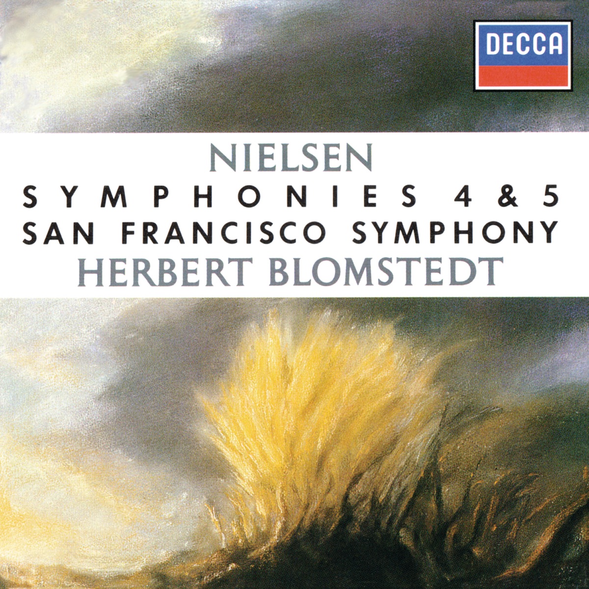 Nielsen: Symphonies Nos. 4 & 5 by San Francisco Symphony & Herbert Blomstedt album cover