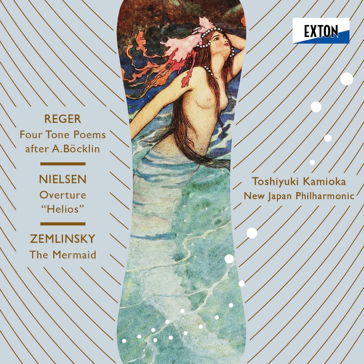 レーガー:ベックリンによる4つの音詩、ニールセン:序曲「ヘリオス」、ツェムリンスキー:交響詩「人魚姫」 by Toshiyuki Kamioka & New Japan Philharmonic album cover