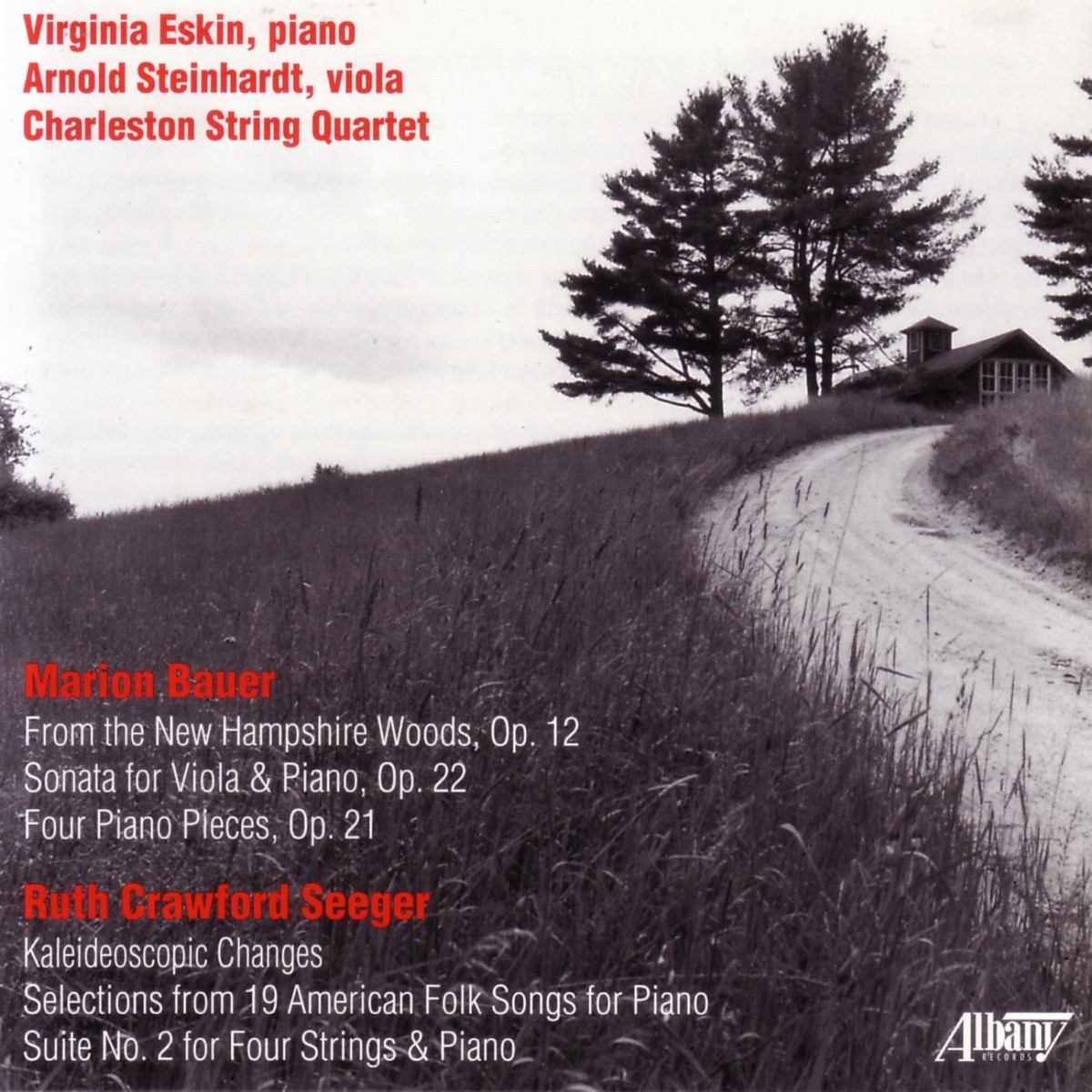 Music of Marion Bauer & Ruth Crawford Seeger by Arnold Steinhardt, Charleston String Quartet & Virginia Eskin album cover