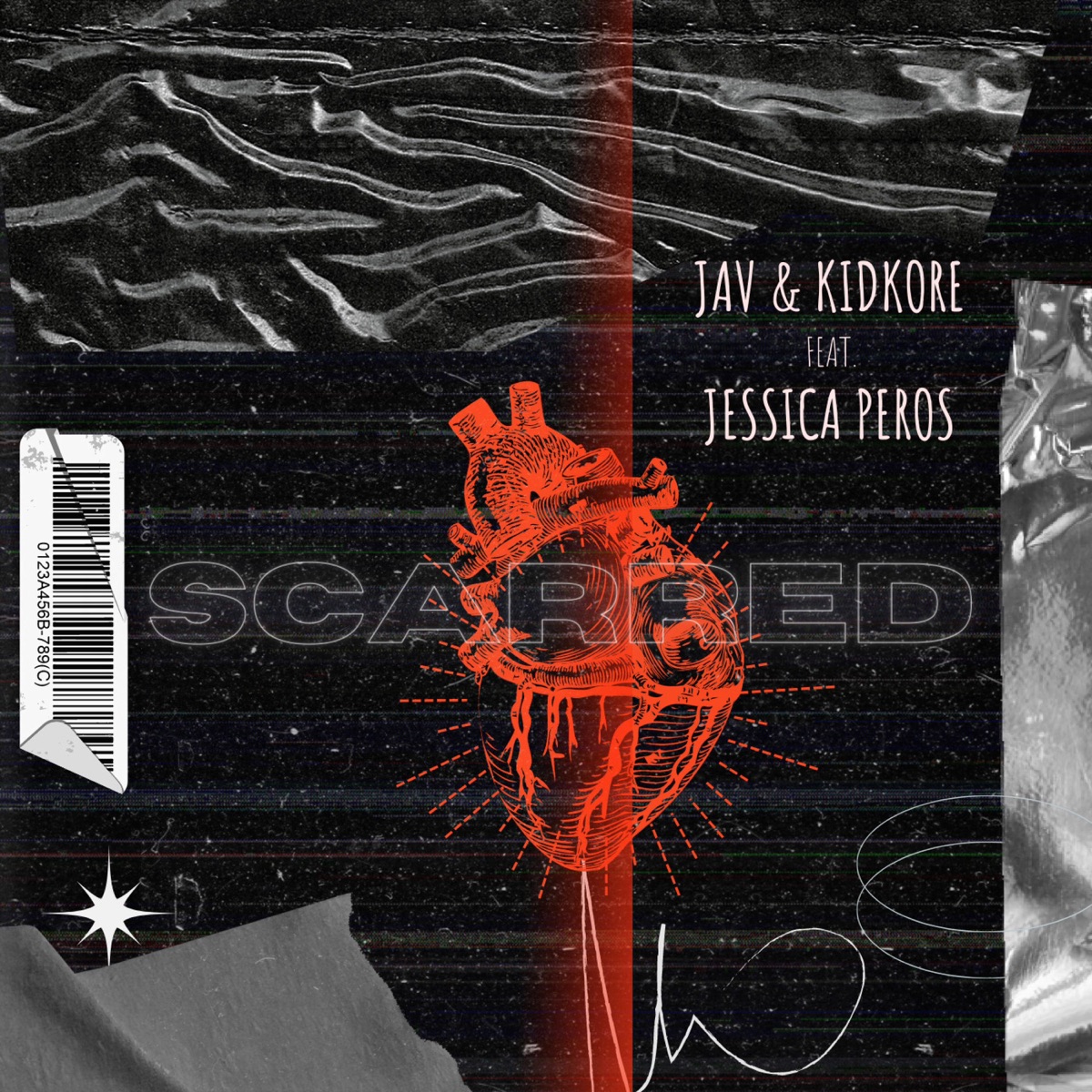 SCARRED (feat. Jessica Peros) - Single by JAV & KIDKORE album cover