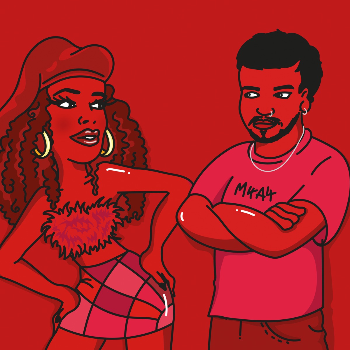 Shades of Red - EP by Eliza Rose & M4A4 album cover