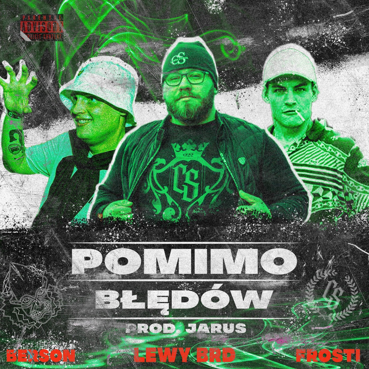 Pomimo Błędów - Single by Lewy BRD, Berson & Frosti album cover