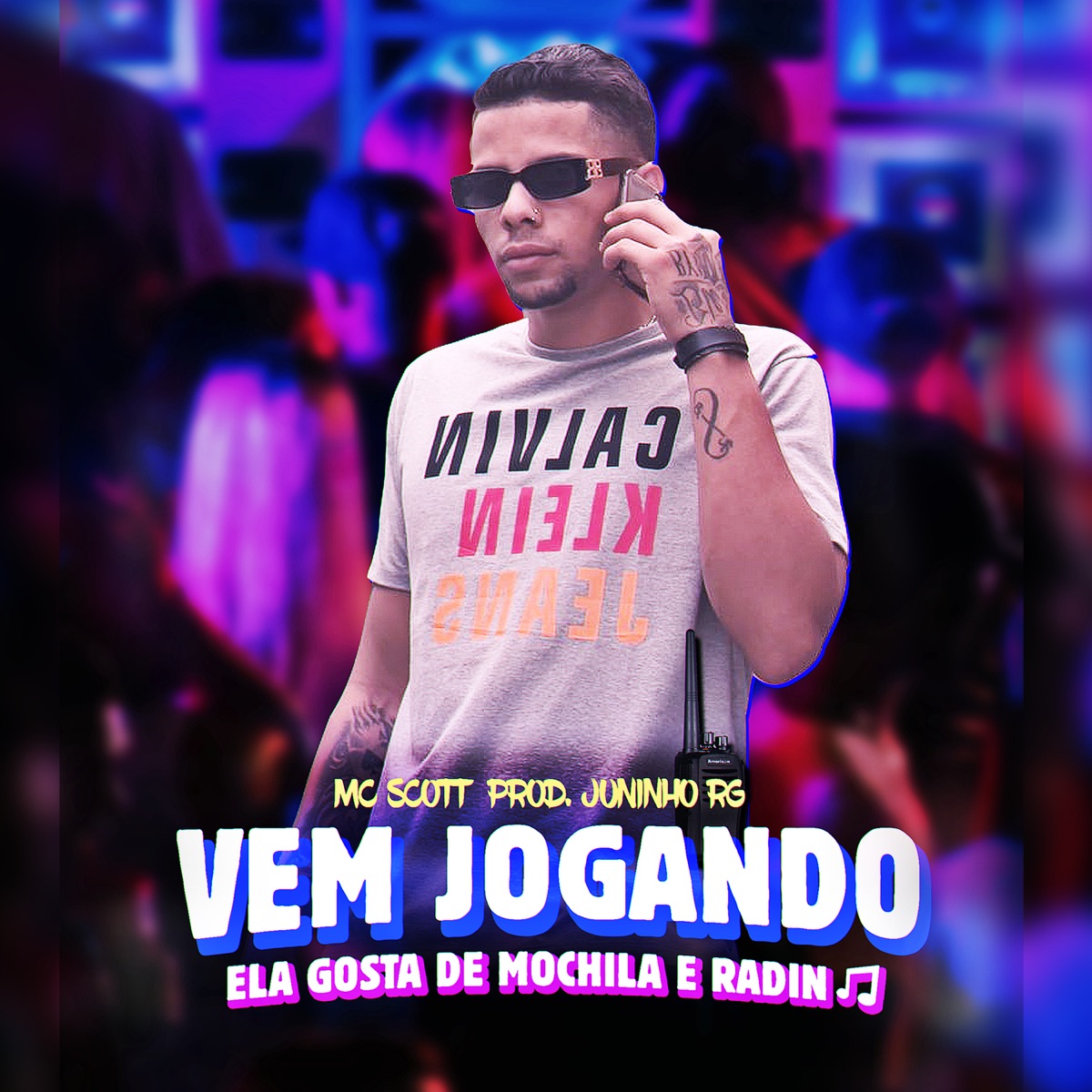 Vem Jogando - Single by Juninho RG & M.C. Scott album cover