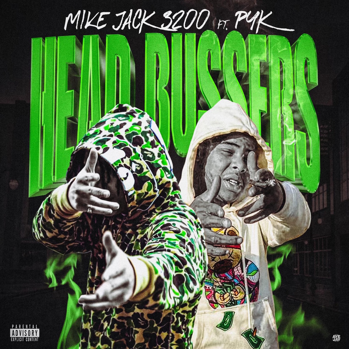 Head Bussers (feat. P4K) - Single by MikeJack3200 album cover