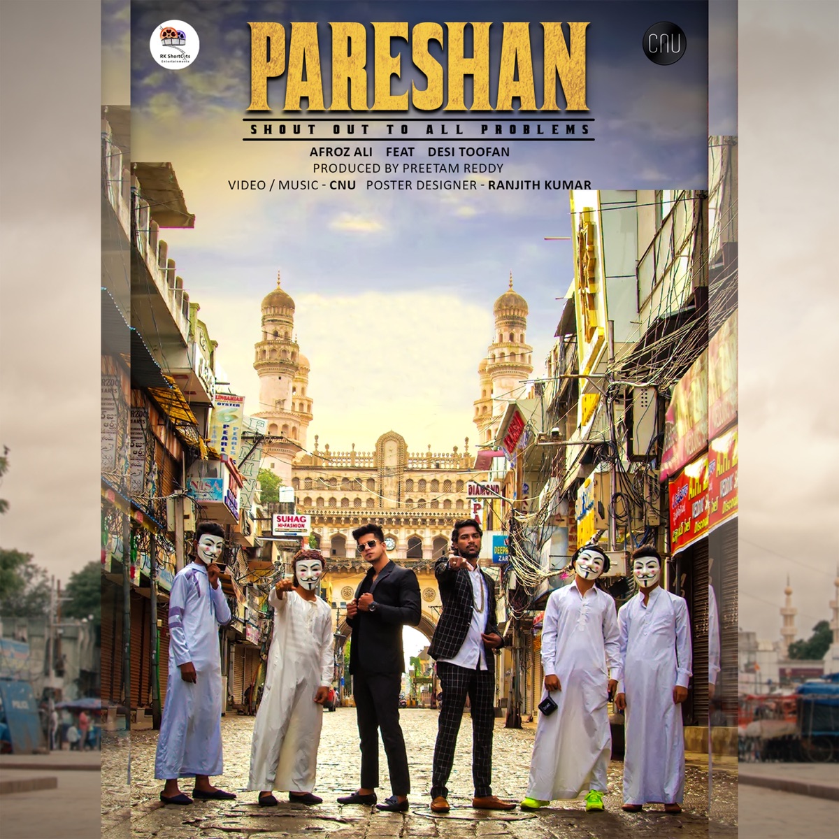 Pareshan (feat. Desi Toofan & cnu beats) - Single by Afroz Ali album cover