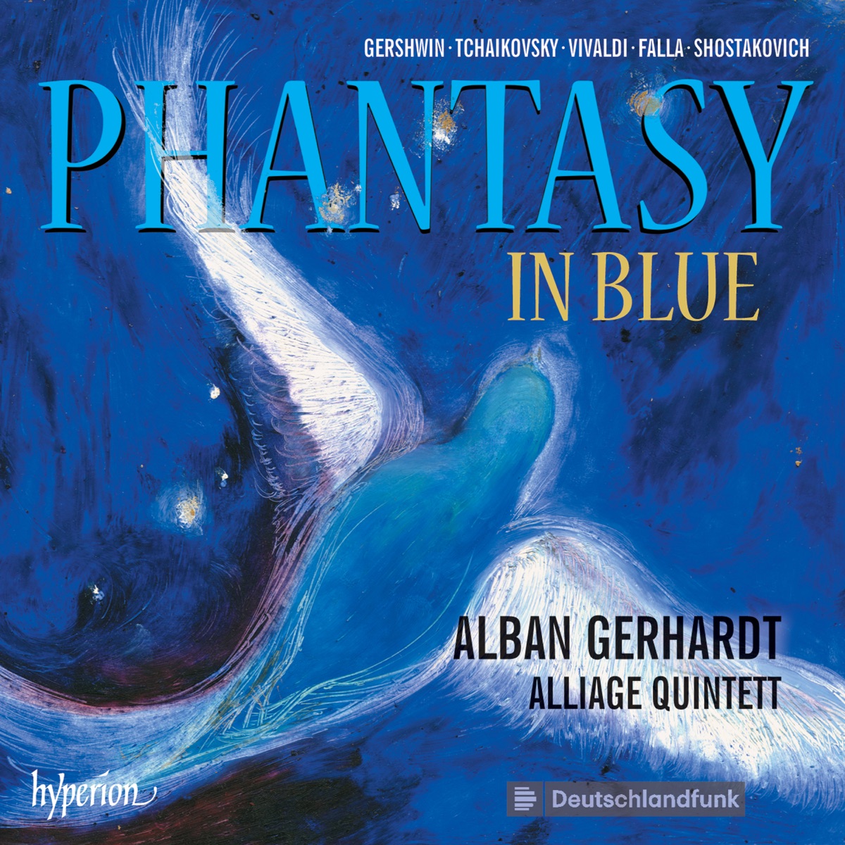 Phantasy in Blue: Music for Cello and Saxophone Quintet by Alban Gerhardt & Alliage Quintett album cover