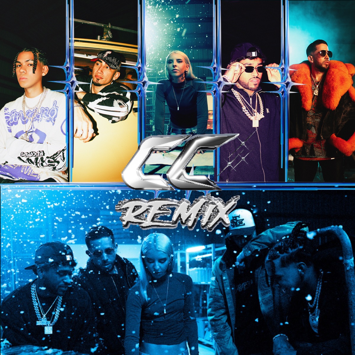 CC (Remix) [feat. Bryant Myers & De La Ghetto] - Single by Lil Joujou, Omar Courtz & Young Miko album cover artwork