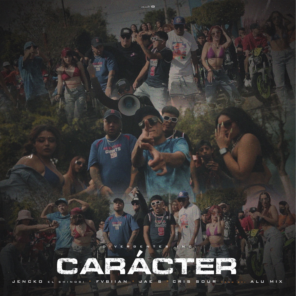 Carácter (feat. FVBIIAN, Jae S & Alu Mix) - Single by Divergentes Inc., Cris Sour & Jencko el Shinobi album cover