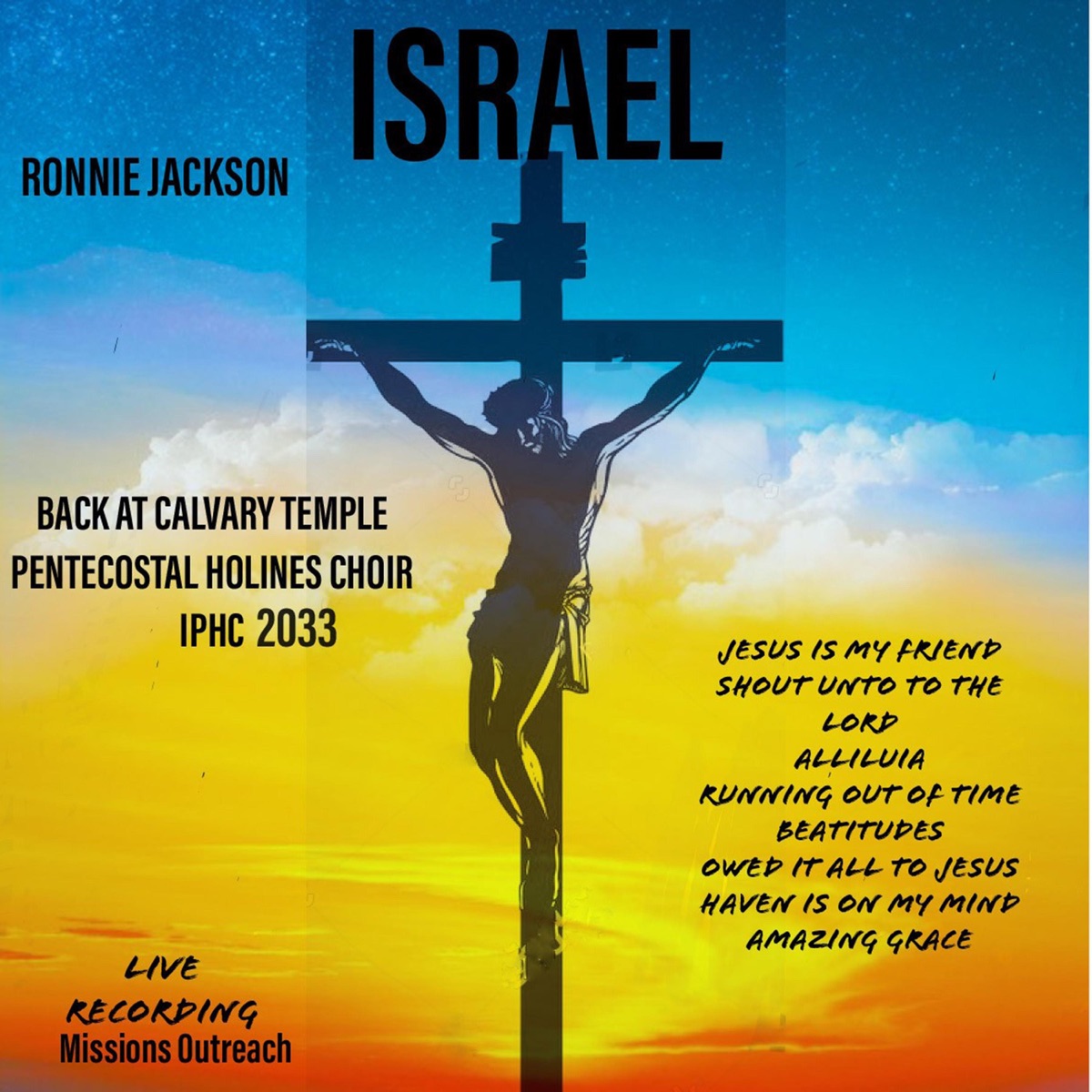 Israel (Live) by Ronnie Jackson album cover