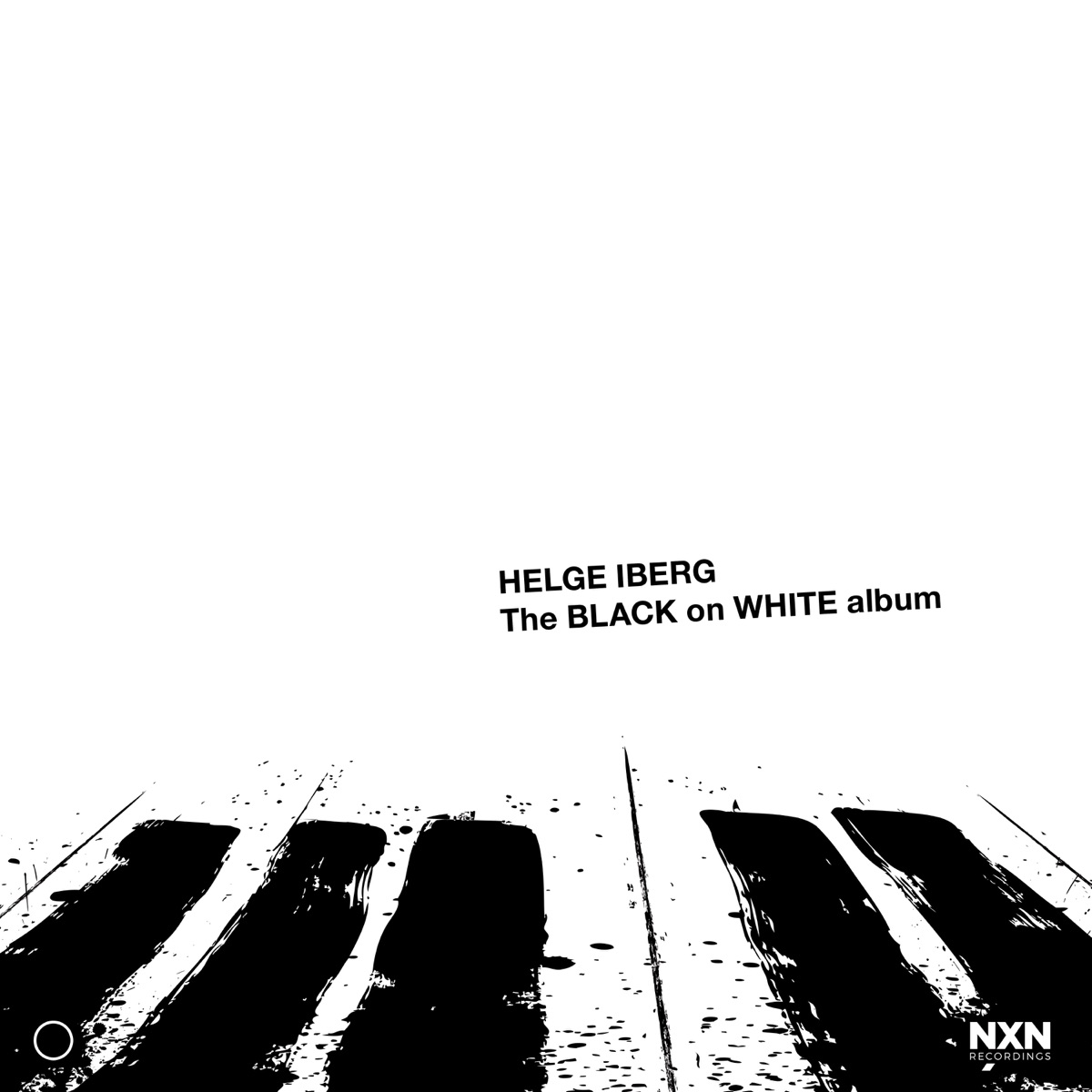 The Black on White Album by Helge Iberg album cover