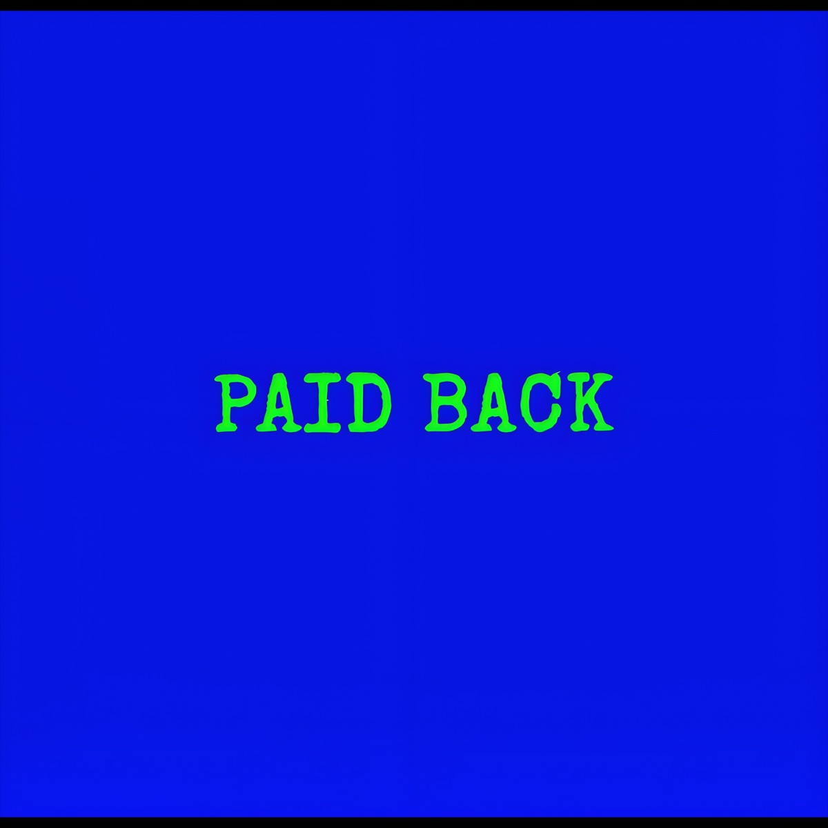 PAID BACK - Single by SMH, prodMHV & Sharan65 album cover